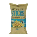 Crispy potato sticks with salt