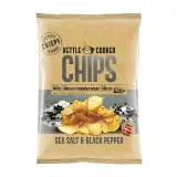 Картофельные чипсы с солью и перцем KETTLE COOKED CRISPY