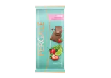 Milk chocolate PERGALĖ with strawberries and green lemon matcha, 85 g