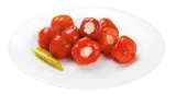 Peppers stuffed with soft cheese, mildly spicy