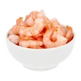 Pale shrimp cooked, peeled