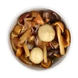 Assorted marinated mushrooms