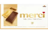 Milk chocolate MERCI with coffee flavor filling, 100 g
