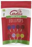 Various flavored flat lollipops in a bag, organic CARAMELOS CERDÁN