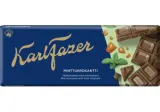 Milk chocolate KARL FAZER with mint flavored almond brittle, 180 g
