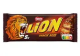 Šokoladiniai batonėliai LION STANDARD, 5 vnt., 150 g