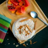 Oatmeal made with milk