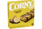 Cereal bar CORNY with bananas and milk chocolate coating, 6 pcs.