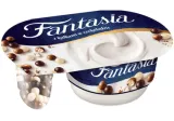 Eating cream yogurt with chocolate balls FANTASIA, 8.3% fat, 100 g