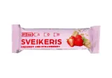 Strawberry bar SVEIKERIS with white chocolate, 50 g