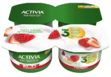 Eating yogurt with strawberries ACTIVIA, 2.6 % fat, 4 x 120 g, 480 g