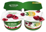Yogurt with cherries ACTIVIA, 4 x 120 g, 2.9% fat, 480 g