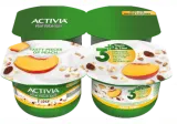 Edible yogurt ACTIVIA with peaches, flakes, 2.6% fat, 480 g