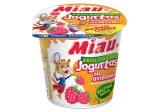 Organic yogurt MIAU with raspberries, 3.5% fat, 125 g