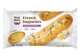 Frozen French baguette WELL DONE with garlic, 350 g