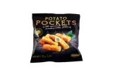 Frozen potato pockets with cheese and spices