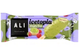 Cream ice cream ICETOPIA, matcha flavor with raspberry filling, 63 g