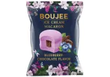 Ice cream-macarons BOUJEE, blackberry and chocolate flavor, 60 g