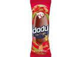 Creamy ice cream DADU with strawberry filling, milk chocolate glaze, 63 g