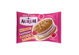 Edible ice cream AURUM, vanilla flavor, with raspberry filling, 75 g