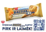 Edible creamy ice cream BALTIJA, caramel flavor, 83 g