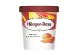 Edible ice cream HAAGEN DAZS with mango and raspberries, 400 g